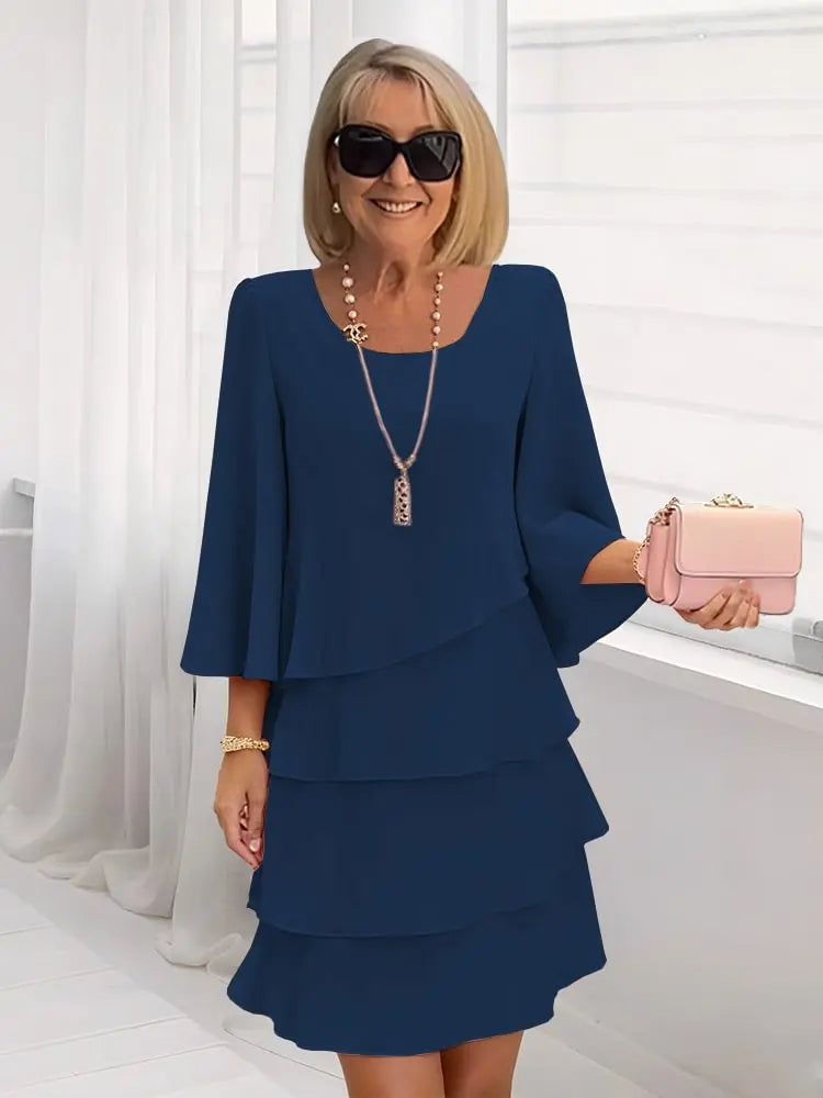 Patricia | Elegant Comfort Ruffle Dress