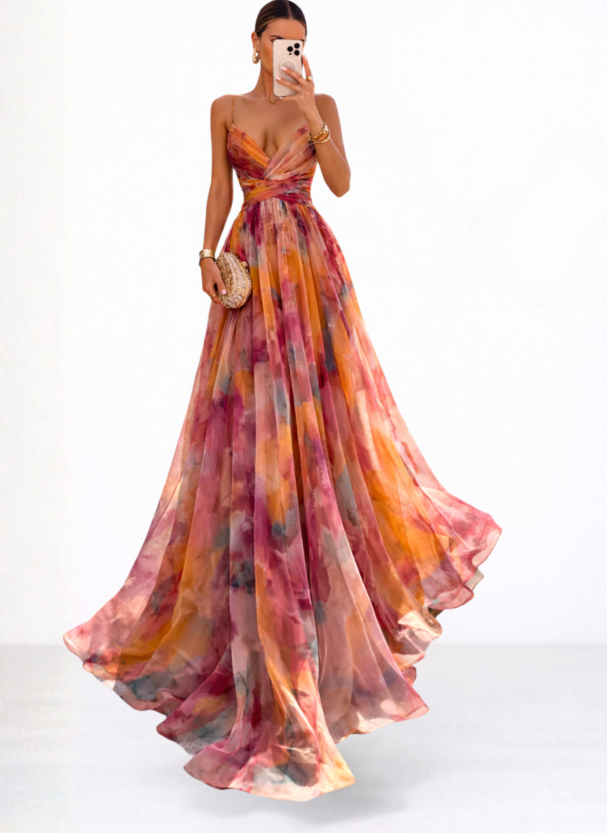 The Juliette Watercolor Maxi Dress – Susan & Michael Boutique