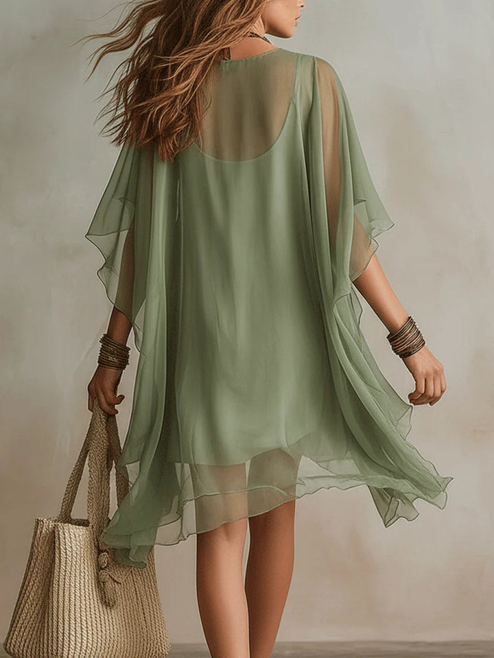 Kaia | Sheer Flow Tunic Dress