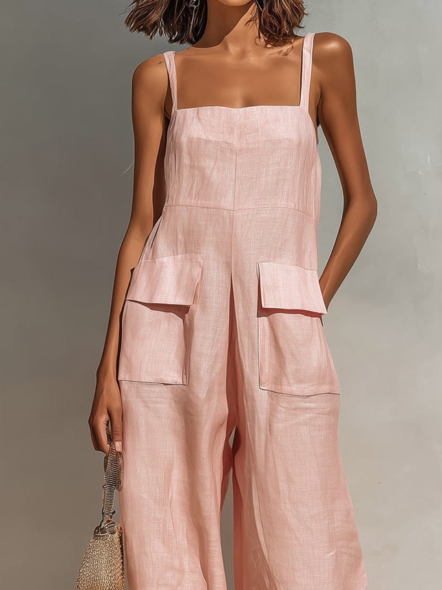 Amelie | Minimal Linen Jumpsuit