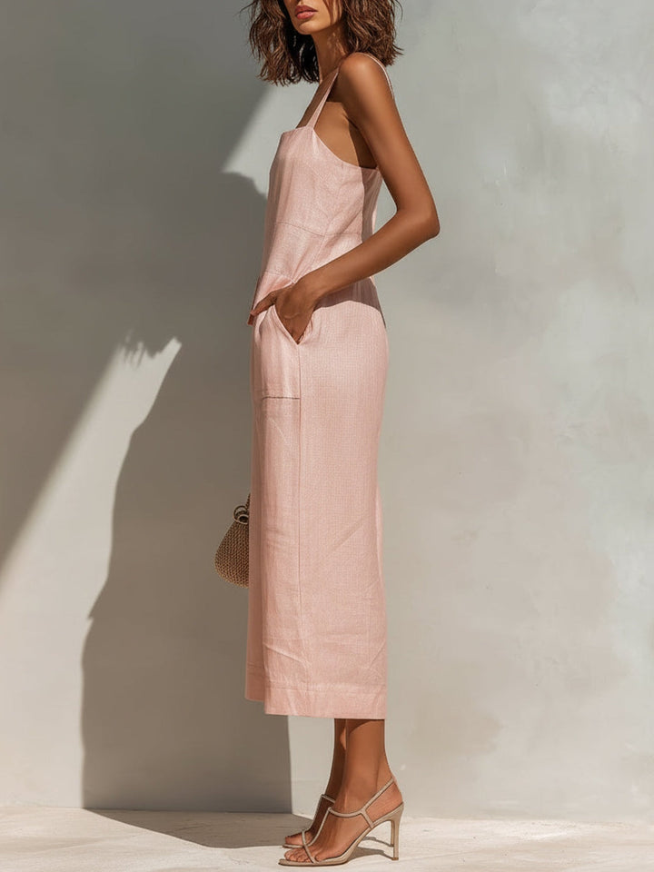 Amelie | Minimal Linen Jumpsuit