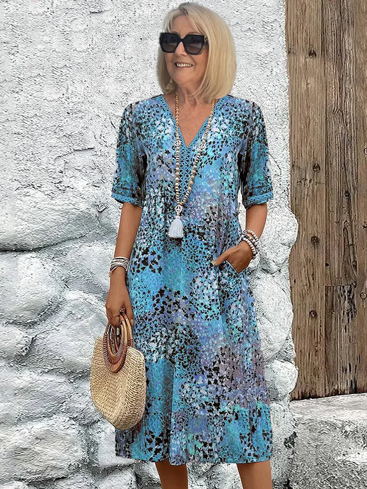 Andrea - Vibrant Midi Dress
