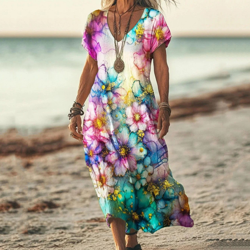 Demitry | Breezy Printed Dress