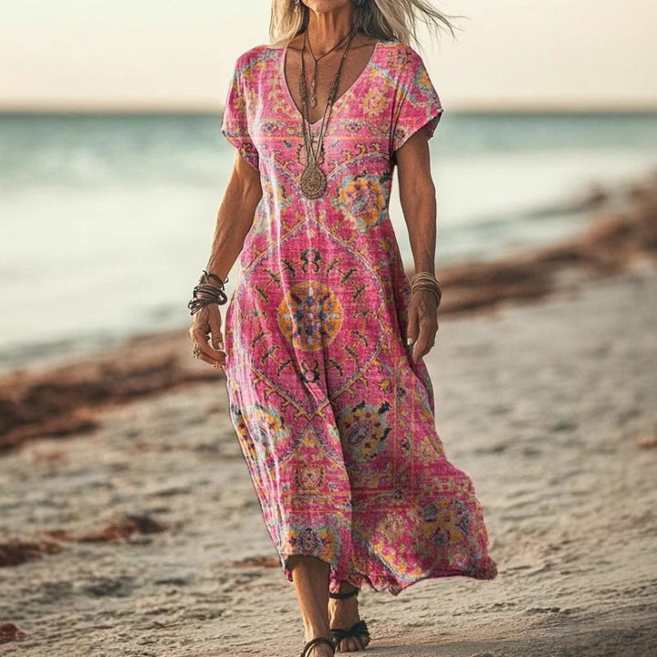 Demitry | Breezy Printed Dress